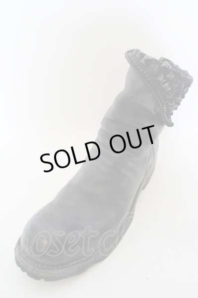 画像2: KMRii / Coating Crush Boots ショートブーツ  ブラック O-24-04-16-071-KM-sho-YM-ZT4000 (2)