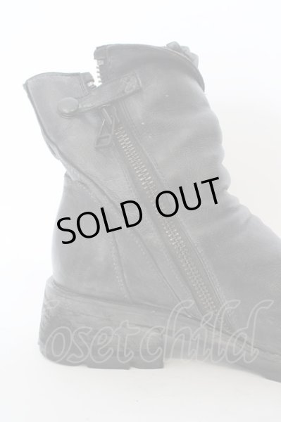 画像6: KMRii / Coating Crush Boots ショートブーツ  ブラック O-24-04-16-071-KM-sho-YM-ZT4000 (6)