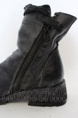 画像14: KMRii / Coating Crush Boots ショートブーツ  ブラック O-24-04-16-071-KM-sho-YM-ZT4000