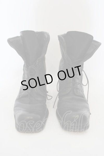 画像2: MIHARA YASUHIRO / レースアップブーツ 26cm ブラック O-24-04-16-072-MI-sho-YM-OS (2)