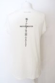 画像2: KMRii / gundaコラボ　Tシャツ  オフホワイト O-24-04-16-018-KM-to-YM-ZT291 (2)