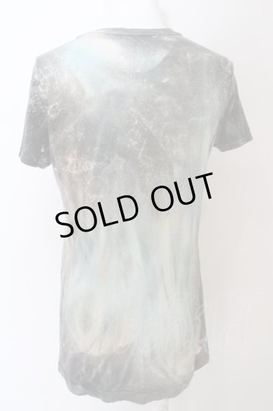 画像2: LGB / HSC/M【メンズ1】　ブリーチ総柄Tシャツ 1 グリーン O-24-04-16-021-LG-ts-YM-ZT291 (2)