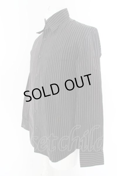 画像2: HIROMU ROEN / ステッチストライプシャツ 1 ブラック O-24-04-23-028-HR-sh-YM-ZT262 (2)