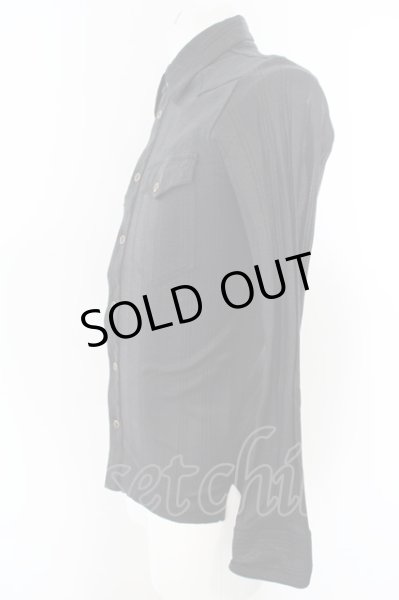 画像2: TORNADO MART / ストレッチコーティングウエスタンシャツ  ブラック O-24-04-23-030-TO-sh-YM-ZT272 (2)