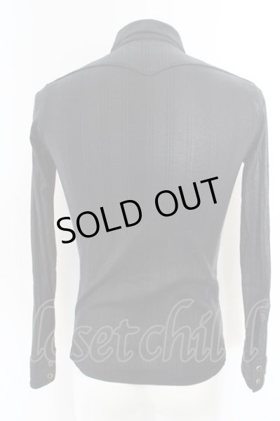 画像3: TORNADO MART / ストレッチコーティングウエスタンシャツ  ブラック O-24-04-23-030-TO-sh-YM-ZT272 (3)