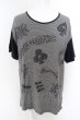 画像1: SMACK ENGINEER / DEAL DESIGNコラボアイコニックボーダーTシャツ  ブラックｘグレー O-24-04-23-040-SM-ts-YM-OS (1)