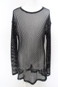 画像1: MSML / COTTON MESH LONG SLEEVE カットソー L ブラック O-24-04-23-041-MM-sh-YM-ZT (1)