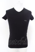 画像1: ARMANI EXCHANGE / アンダーウェアTシャツ S ブラック O-24-04-23-042-AE-ts-YM-ZT278 (1)