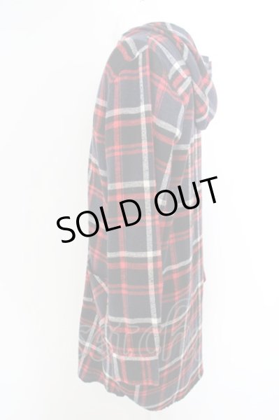 画像2: KMK(KINGLY MASK) / フーデッドチェックネルシャツコート F マルチ O-24-04-23-050-KM-sh-YM-ZT377 (2)
