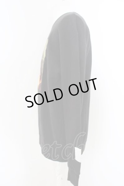 画像2: GALLIS ADDICTION / パロディ長袖トレーナー 4 ブラック O-24-04-23-051-GA-to-YM-ZT257 (2)