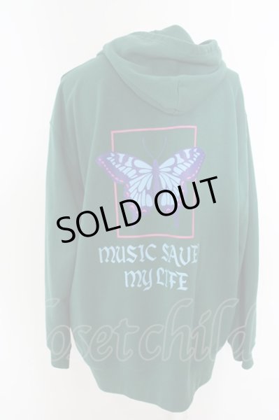 画像1: MSML / OVERSIZED BATTERFLY GRAPHIC HOODIE　パーカー L グリーン O-24-04-23-057-MM-to-YM-ZT072 (1)