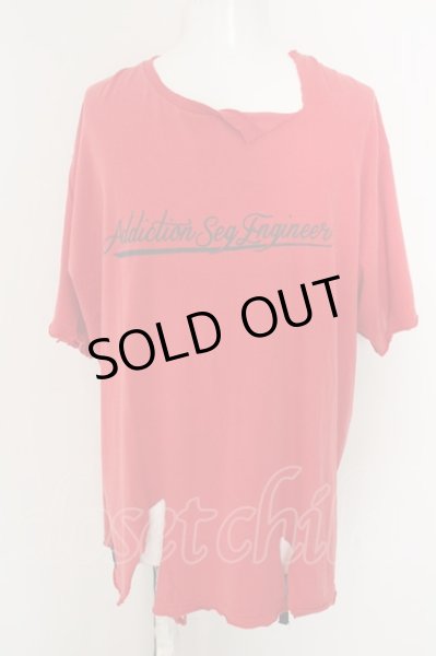 画像1: SMACK ENGINEER / Destroy BIG Tシャツ F レッド O-24-04-23-058-SM-ts-YM-OS (1)
