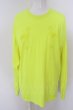 画像1: MSML / LONG SLEEVE カットソー L ネオンイエロー O-24-04-23-062-MM-to-YM-ZT072 (1)