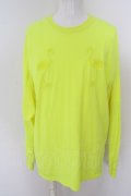 【WINTERセール】MSML / LONG SLEEVE カットソー L ネオンイエロー O-24-04-23-062-MM-to-YM-ZT072