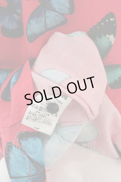 画像3: MSML / BUTTERFLY OPEN COLLAR LONG SLEEVE シャツ XL ピンク O-24-04-23-063-MM-sh-YM-ZT072 (3)