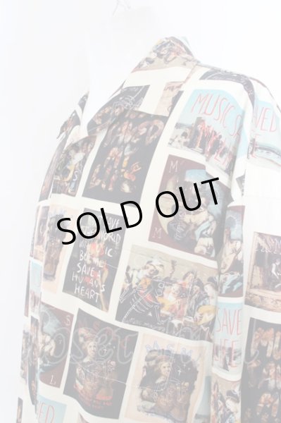 画像2: MSML / GRAPHIC LONG SLEEVE シャツ L アイボリー O-24-04-23-064-MM-sh-YM-ZT072 (2)