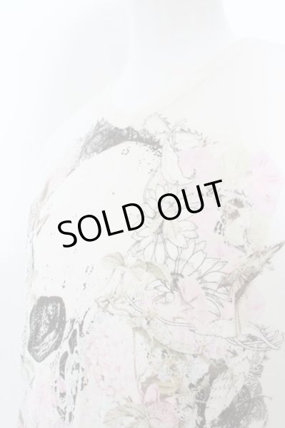 画像2: KMRii / バタフライスカルTシャツ 1 ホワイト O-24-04-23-073-KM-to-YM-ZT072 (2)