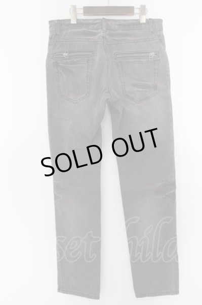 画像4: semantic design / ZIPデザインバイカーパンツ M グレー O-24-04-23-079-SE-pa-YM-ZT071 (4)