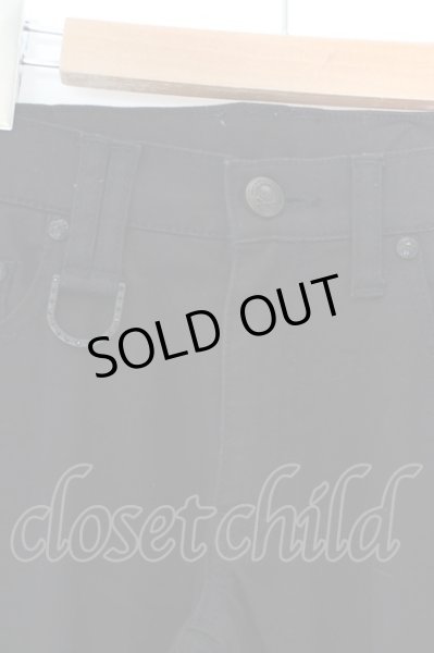 画像2: Roen / サイドレオパードラインスキニーパンツ 30 ブラック O-24-04-23-088-Ro-pa-YM-ZT069 (2)