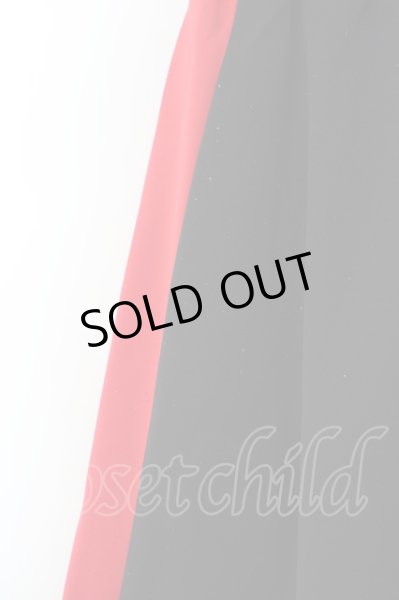 画像2: unrelaxing / サイドラインワイドジャージーパンツ  ブラックｘレッド O-24-04-23-091-un-pa-YM-ZT069 (2)