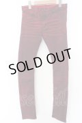 GalaabenD / EXフィット顔料加工ストレッチパンツ ｓ レッド O-24-04-23-101-Ga-pa-YM-ZT