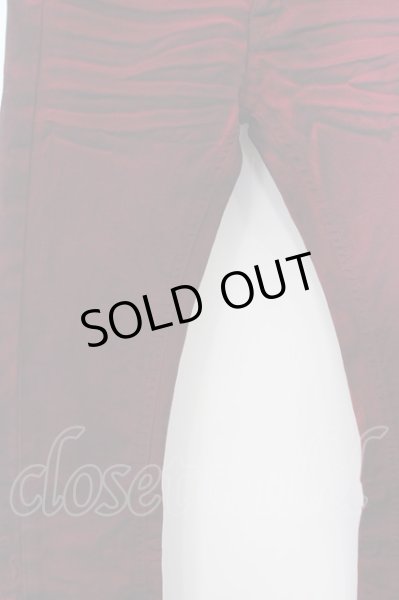 画像2: GalaabenD / EXフィット顔料加工ストレッチパンツ ｓ レッド O-24-04-23-101-Ga-pa-YM-ZT (2)