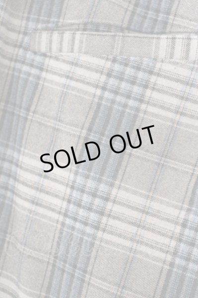 画像3: MSML / チェックイージーパンツ L ブルーｘブラウン O-24-04-23-106-MM-pa-YM-ZT140 (3)