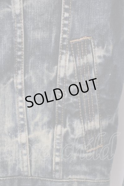 画像3: Roen / semantic designコラボ スタッズスカルブリーチデニムGジャン　ジャケット M インディゴ O-24-04-23-011-Ro-ja-YM-ZT261 (3)