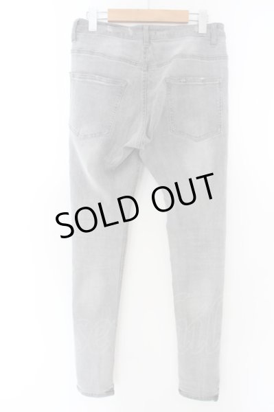 画像3: Roshell / ダメージストレッチデニムパンツ S グレー O-24-04-23-108-Ro-pa-YM-ZT140 (3)