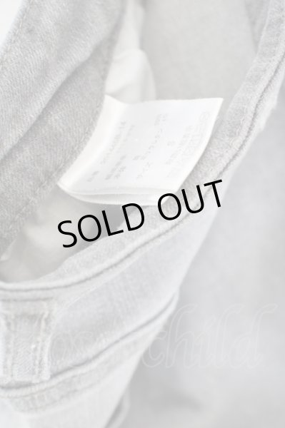 画像4: Roshell / ダメージストレッチデニムパンツ S グレー O-24-04-23-108-Ro-pa-YM-ZT140 (4)