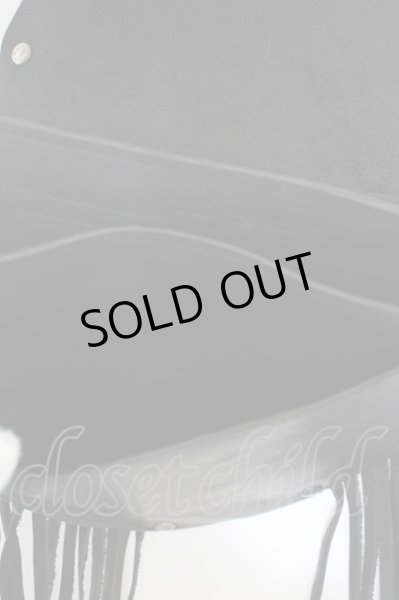 画像4: 5351pour les Hommes / フリンジレザーウエストホルターバッグ  ブラック O-24-04-23-110-53-za-YM-ZT-ML010 (4)