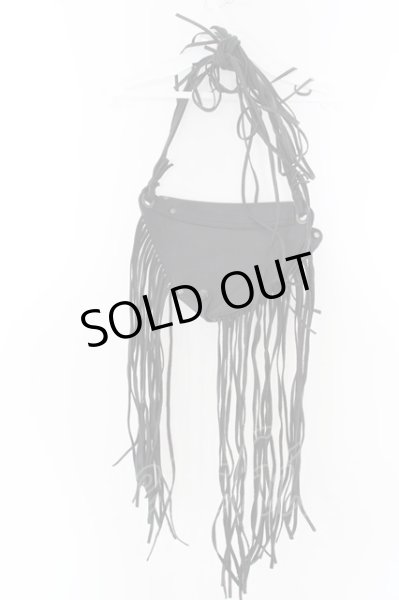 画像5: 5351pour les Hommes / フリンジレザーウエストホルターバッグ  ブラック O-24-04-23-110-53-za-YM-ZT-ML010 (5)