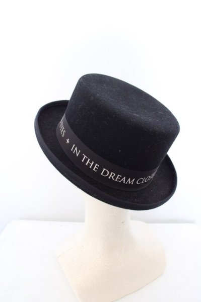 画像2: SMACK ENGINEER / IN THE DREAM CLOSED EYES ウールハット S ブラック O-24-04-23-115-SM-za-YM-ZT147 (2)