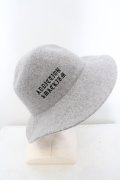 【WINTERセール】SMACK ENGINEER / 刺繍ウールハット  グレー O-24-04-23-118-SM-za-YM-ZT147