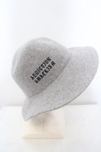 SMACK ENGINEER / 刺繍ウールハット  グレー O-24-04-23-118-SM-za-YM-ZT147