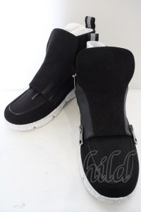 1piu1uguale3 RELAX / Vibramソール Wファスナースニーカー L(28cm) ホワイトｘブラック O-24-04-23-126-1p-sho-YM-ZT-S002