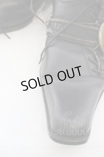 画像2: 5351pour les Hommes / ベルテッドレースアップシューズ 42 ブラック O-24-04-23-128-53-sho-YM-ZT2000 (2)