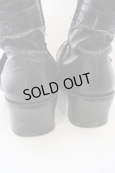 画像5: 5351pour les Hommes / ベルテッドレースアップシューズ 42 ブラック O-24-04-23-128-53-sho-YM-ZT2000 (5)