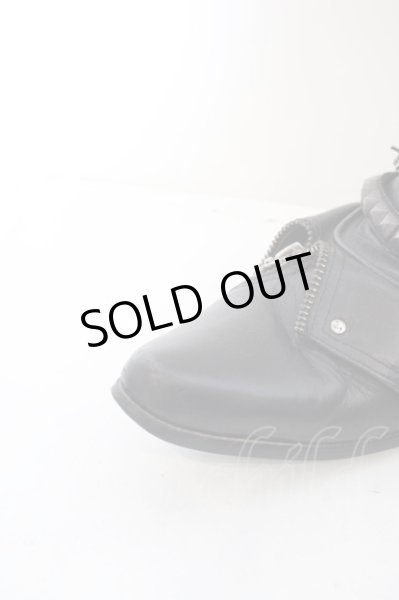 画像3: 5351pour les Hommes / ライダースミュールスリッポン 41 ブラック O-24-04-23-129-53-sho-YM-OS (3)