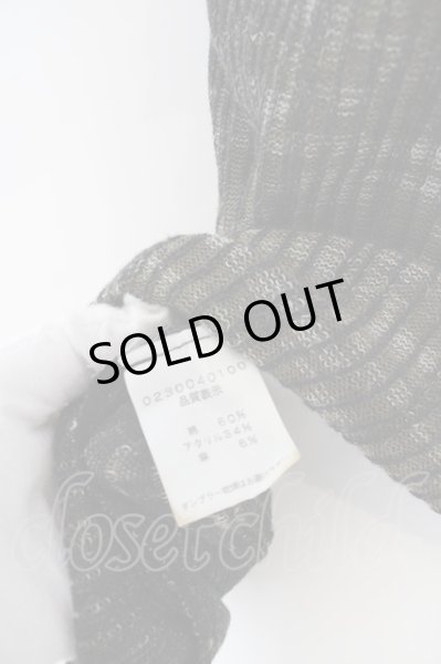 画像3: 5351pour les Hommes / カモフラサマーニットTシャツ  カーキ O-24-04-23-013-53-ts-YM-ZT262 (3)