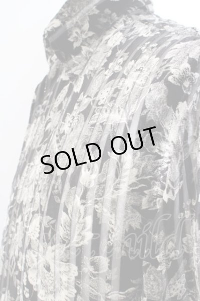 画像2: TORNADO MART / ベルベットストライプシャツ M ブラック O-24-04-23-017-TO-sh-YM-OS (2)