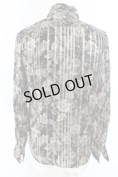 画像3: TORNADO MART / ベルベットストライプシャツ M ブラック O-24-04-23-017-TO-sh-YM-OS (3)