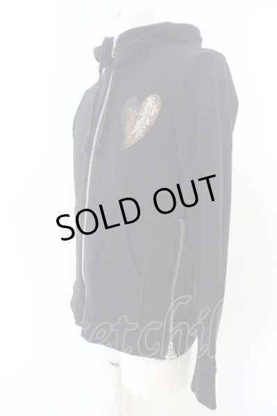 画像2: Roen / semantic　designコラボ　スタッズスカルサイドZIPパーカー M ブラック O-24-04-23-021-Ro-to-YM-ZT262 (2)