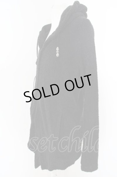 画像2: semantic design / パイルニットロングパーカー L ブラック O-24-04-23-022-SE-to-YM-ZT258 (2)