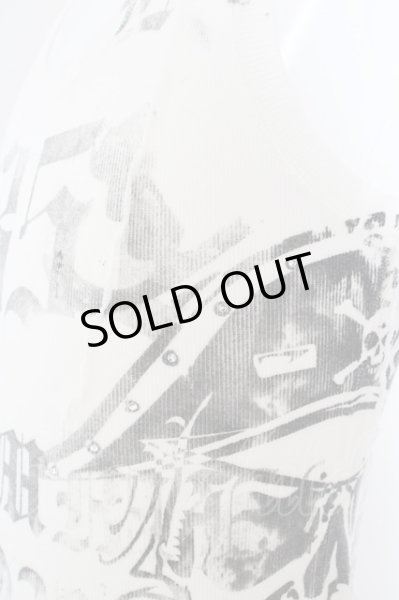 画像2: 5351pour les Hommes / パイレーツプリントテレコタンクトップ  ホワイト O-24-04-23-003-53-to-YM-ZT (2)