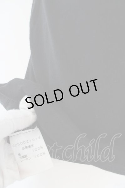 画像4: 5351pour les Hommes / レースマフガンストールストレッチTシャツ 2 ブラック O-24-04-23-024-53-ts-YM-ZT278 (4)