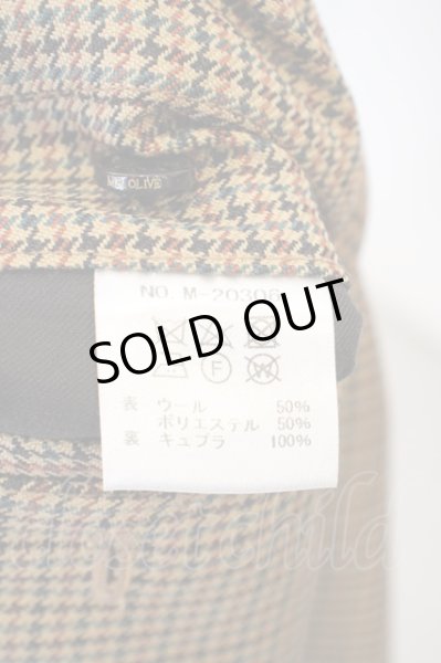 画像4: MR.OLIVE / VALENCIA CHECK PATTERN / ONE PLEATS STA-PREST TAPEREDパンツ XS ブラウン O-24-04-24-038-MR-pa-YM-ZT185 (4)