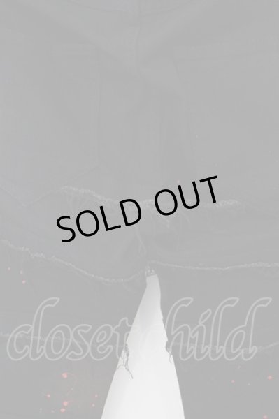 画像4: CIVARIZE / フリンジ切り替えスキニーデニムパンツ 42 ブラックｘレッド O-24-04-24-046-CI-pa-YM-ZT015 (4)