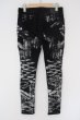 画像3: CIVARIZE / ショッキングカラー泊スキニーデニムパンツ 42 ブラックxシルバー O-24-04-24-047-CI-pa-YM-ZT015 (3)