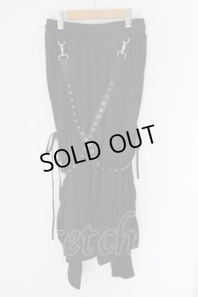 画像3: CIVARIZE / サスペンダー付きスカートレイヤードワイドパンツ 44 ブラック O-24-04-24-048-CI-pa-YM-ZT015 (3)